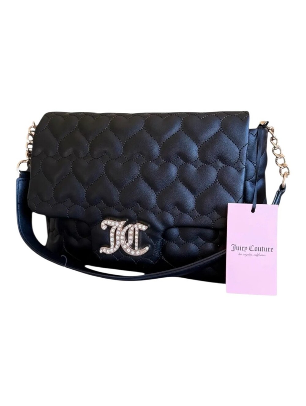 Juicy Couture NWT Brighter Than A Diamond Shoulder Bag - Liquorice Black